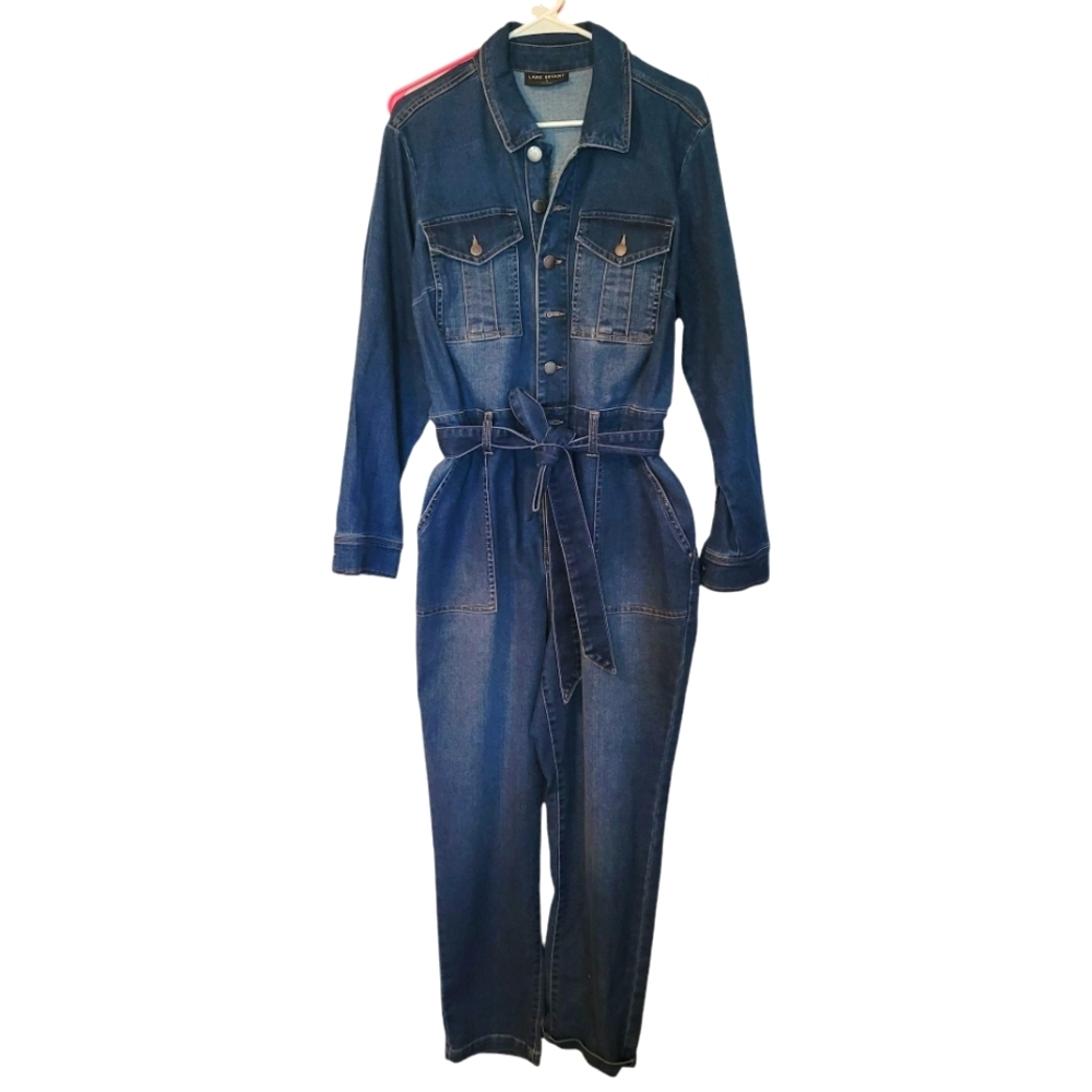 NWT Size 16 Lane Bryant Women's Denim Jumpsuit